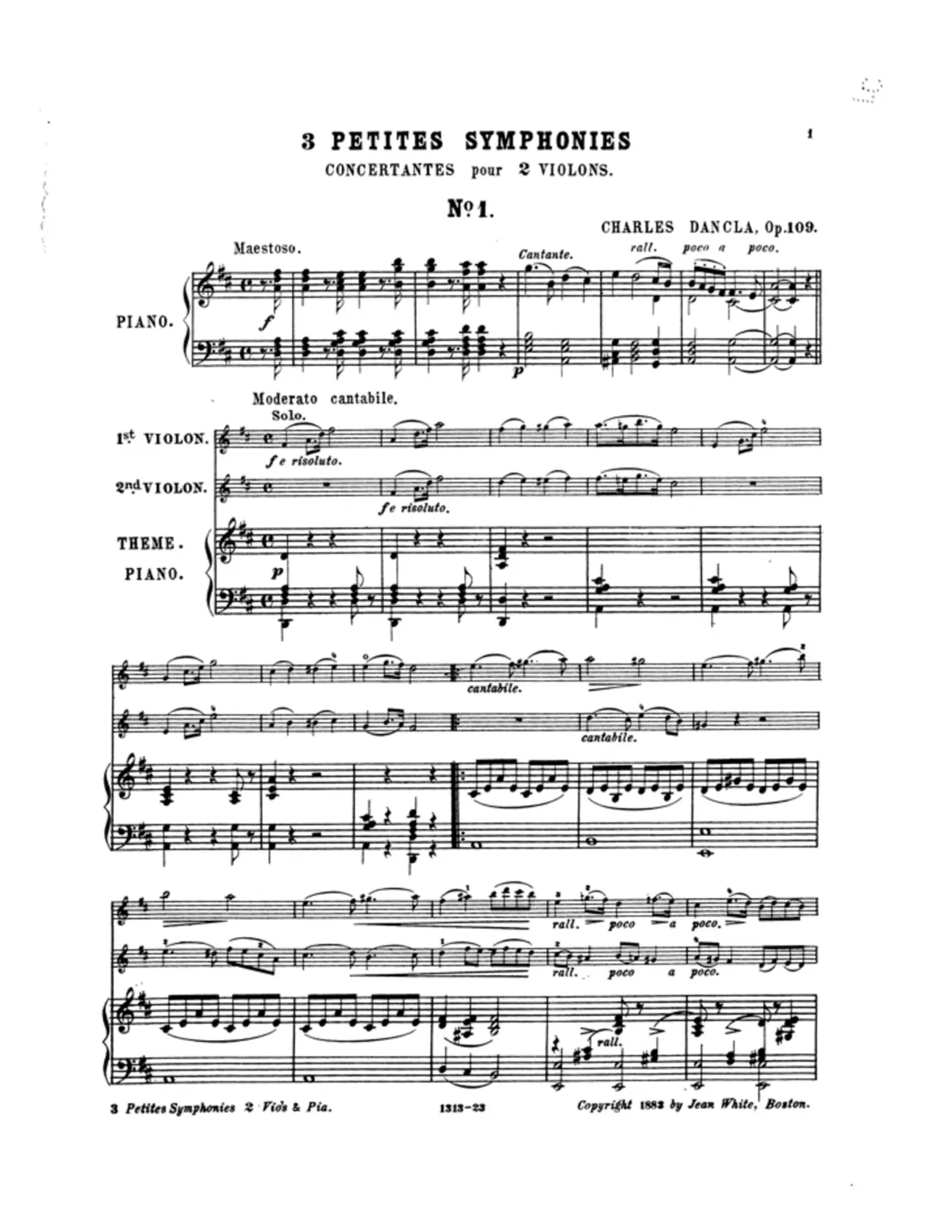 3 Petits symphonies concertantes - Page 1