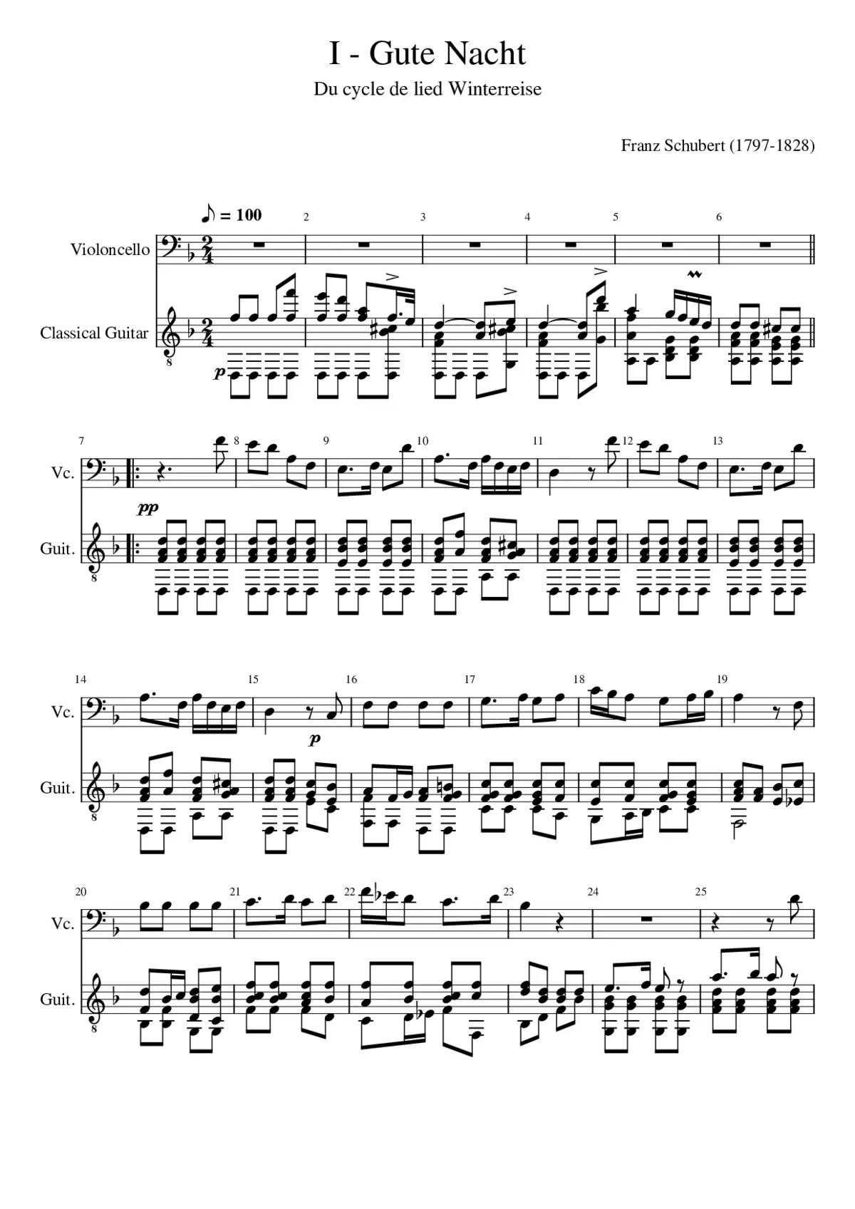 Winterreise D.911 - Page 1