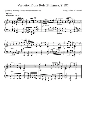 Variation from Rule Britannia