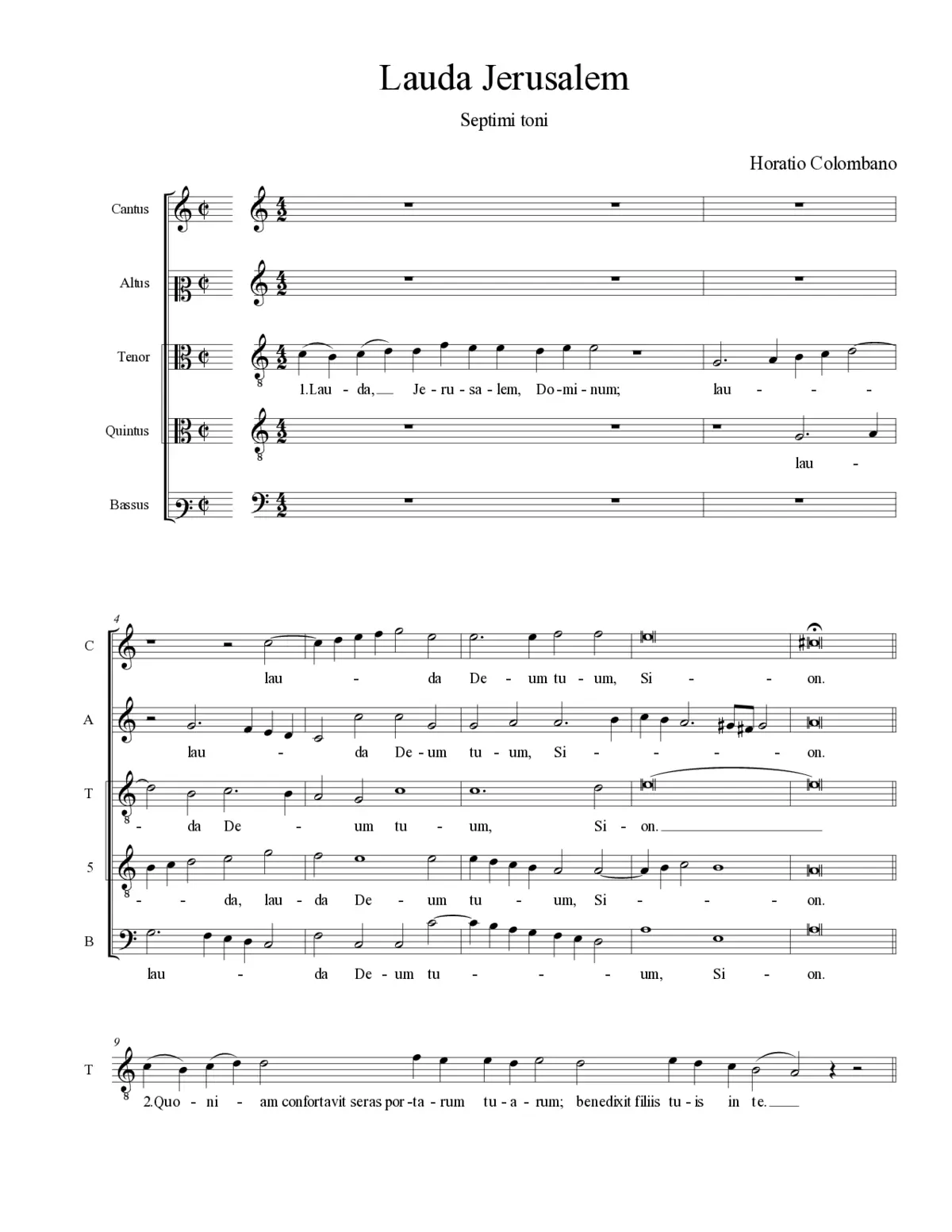Lauda Jerusalem - Page 1