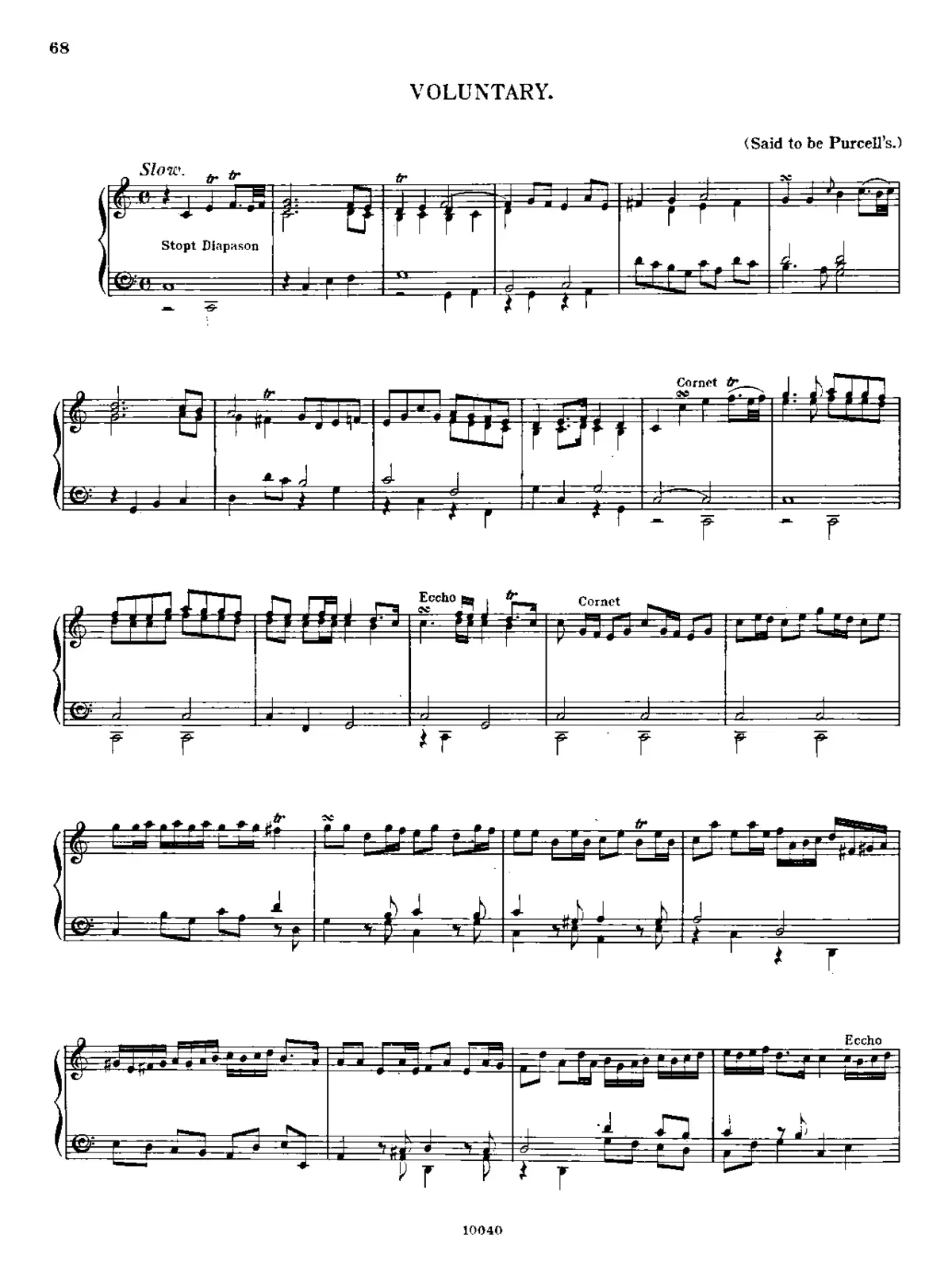 Voluntary in C major - Page 1