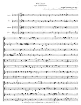 Fantasia Undecima Sopra quattro soggetti