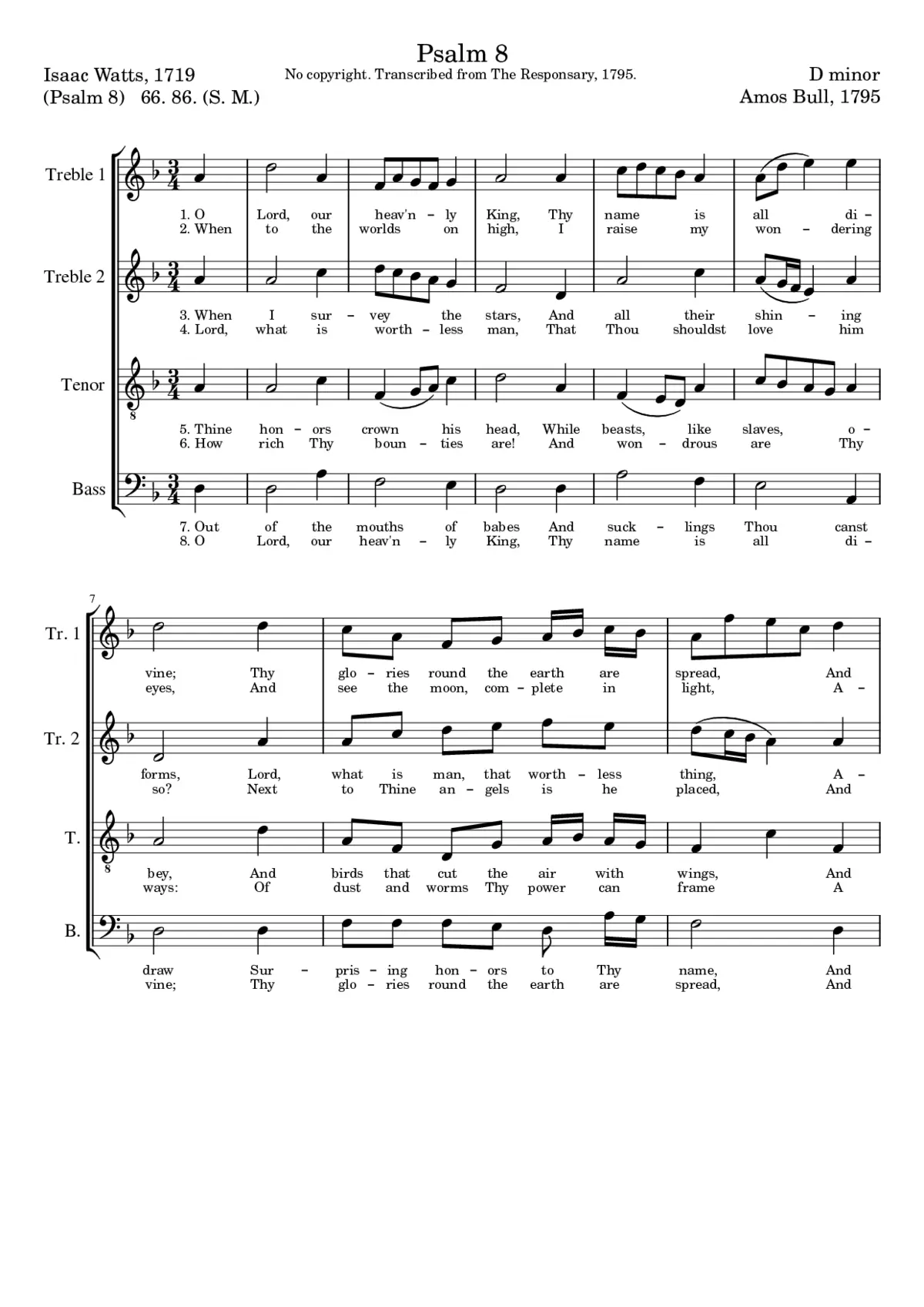 Psalm 8 - Page 1