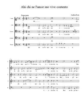 Ahi chi ne l'amor suo vive contento