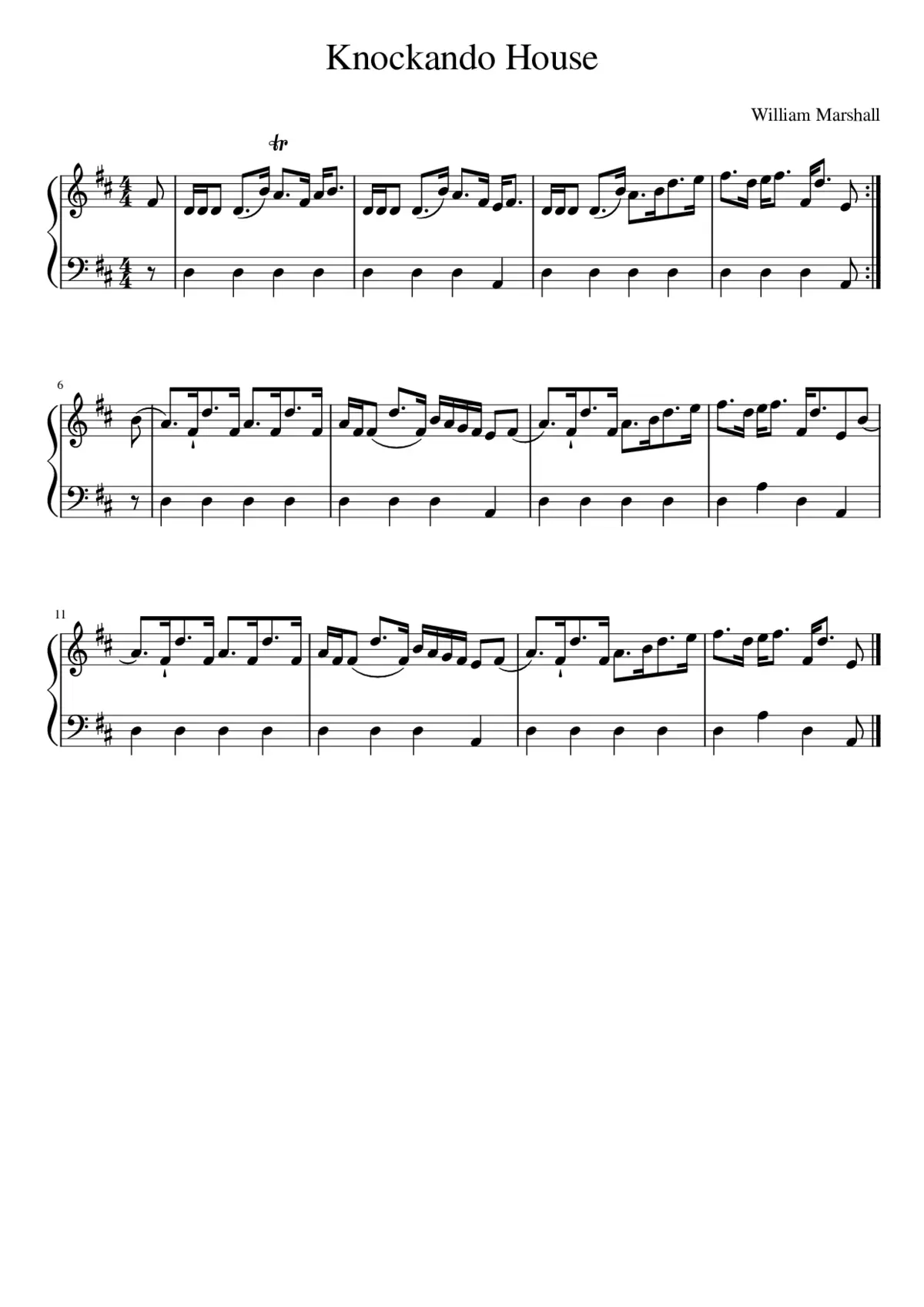 Knockando House - Page 1