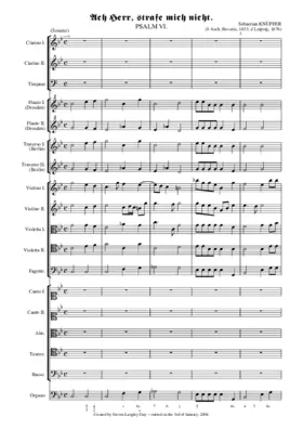 Ach Herr, strafe mich nicht