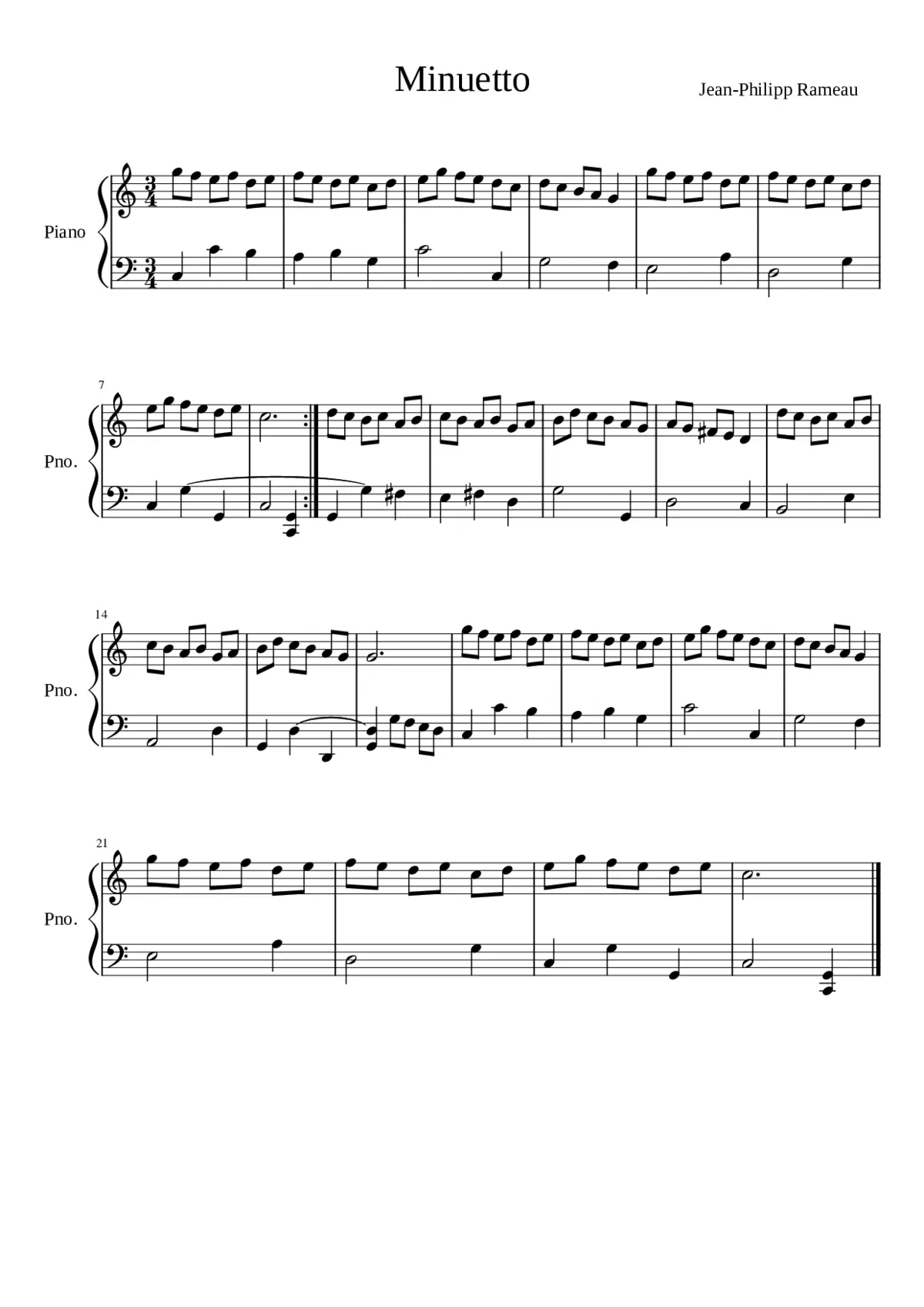 Minuetto - Page 1