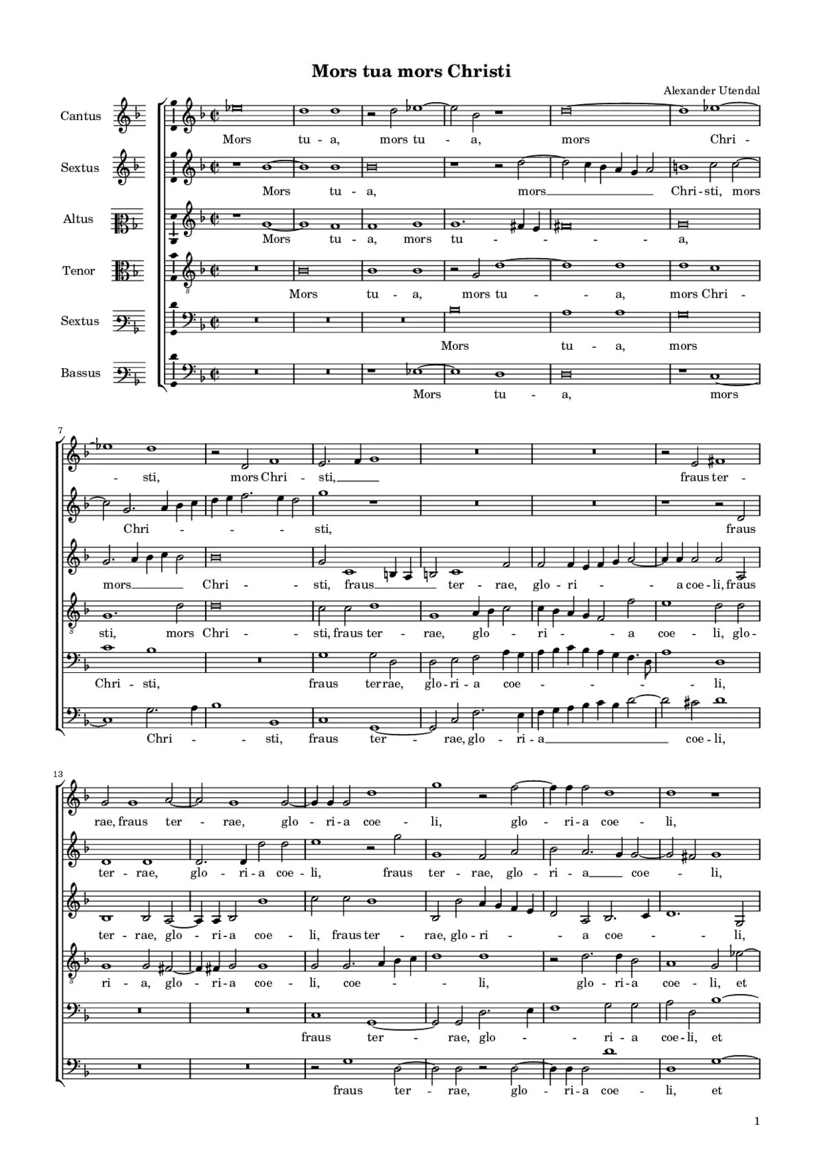 Mors tua mors Christi - Page 1