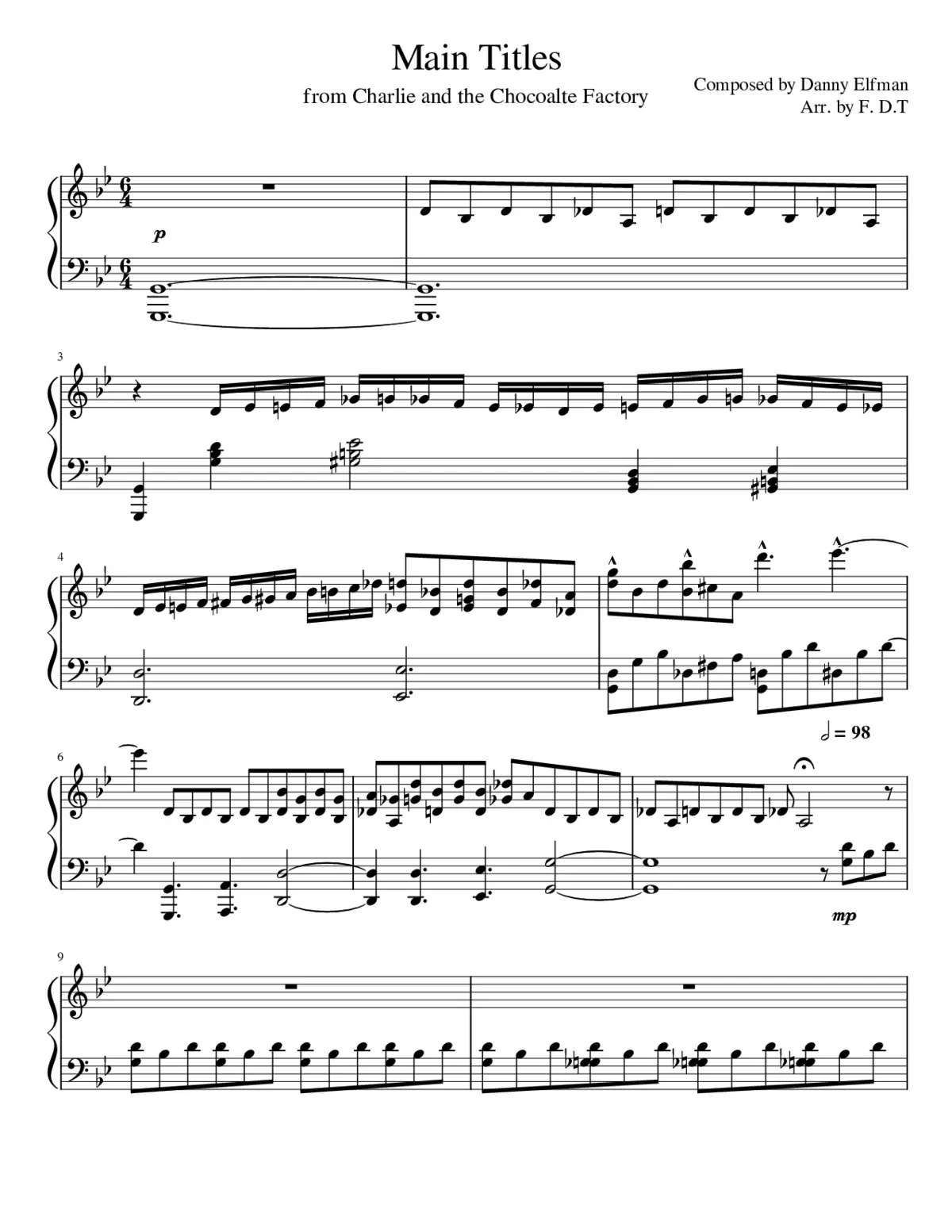 charlie and the chocolate factory - Page 1