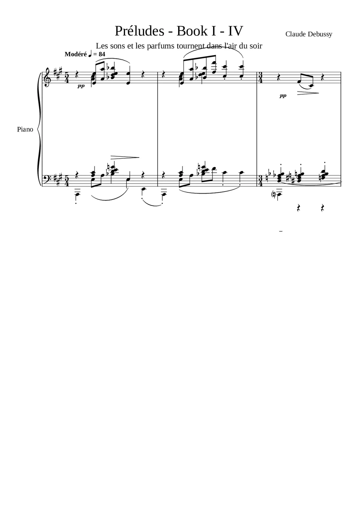 Préludes Livre 2 - Page 1