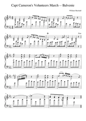 Capt Cameron's Volunteers March -- Balvenie