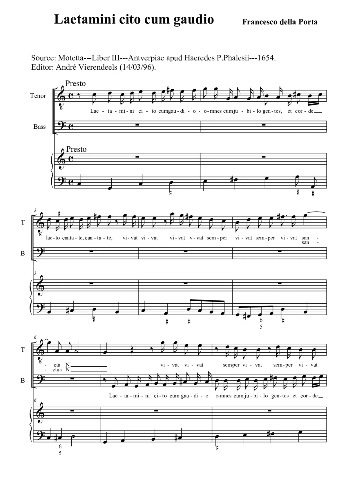 Laetamini cito cum gaudio - Page 1
