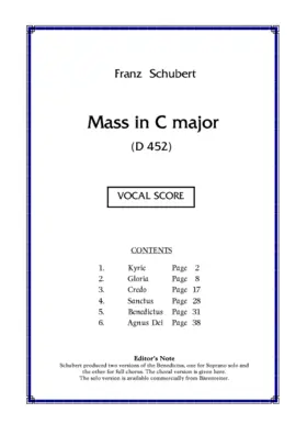 Mass No. 4 in C major, D452