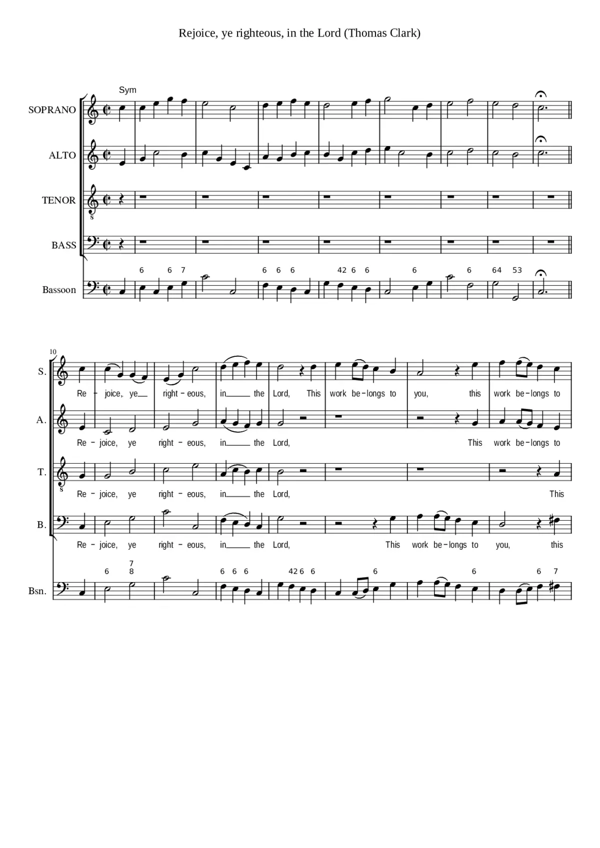 Rejoice ye righteous in the Lord - Page 1