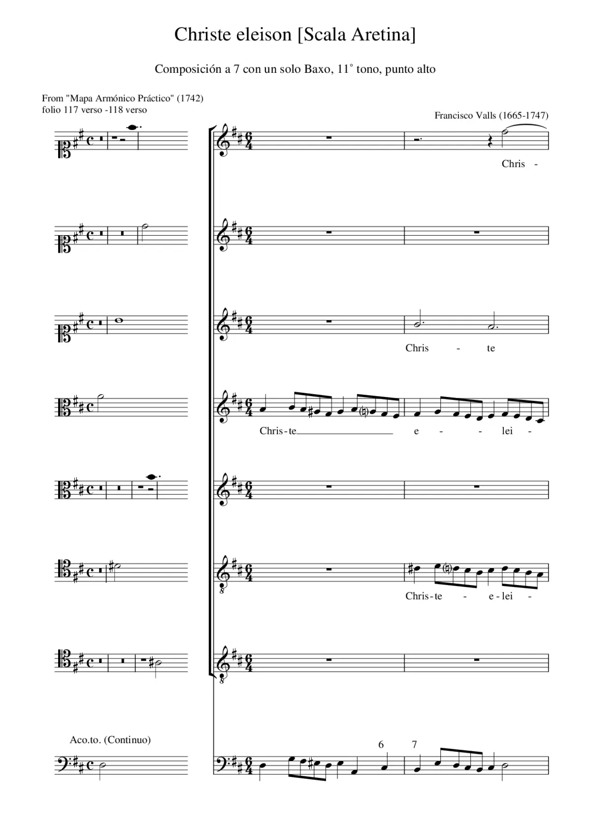 Christe eleison (Missa Scala Aretina) - Page 1