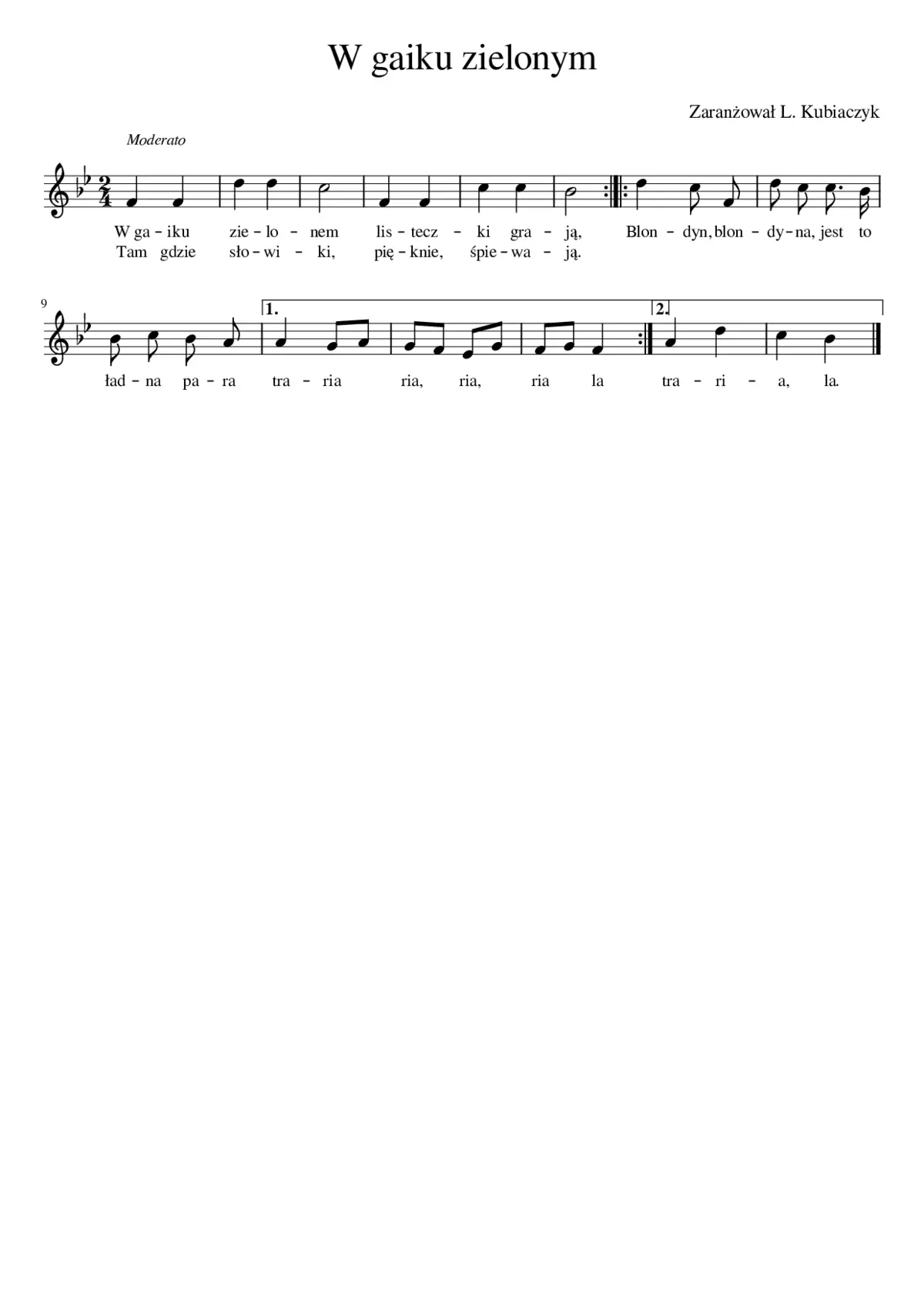 W gaiku zielonym - Page 1