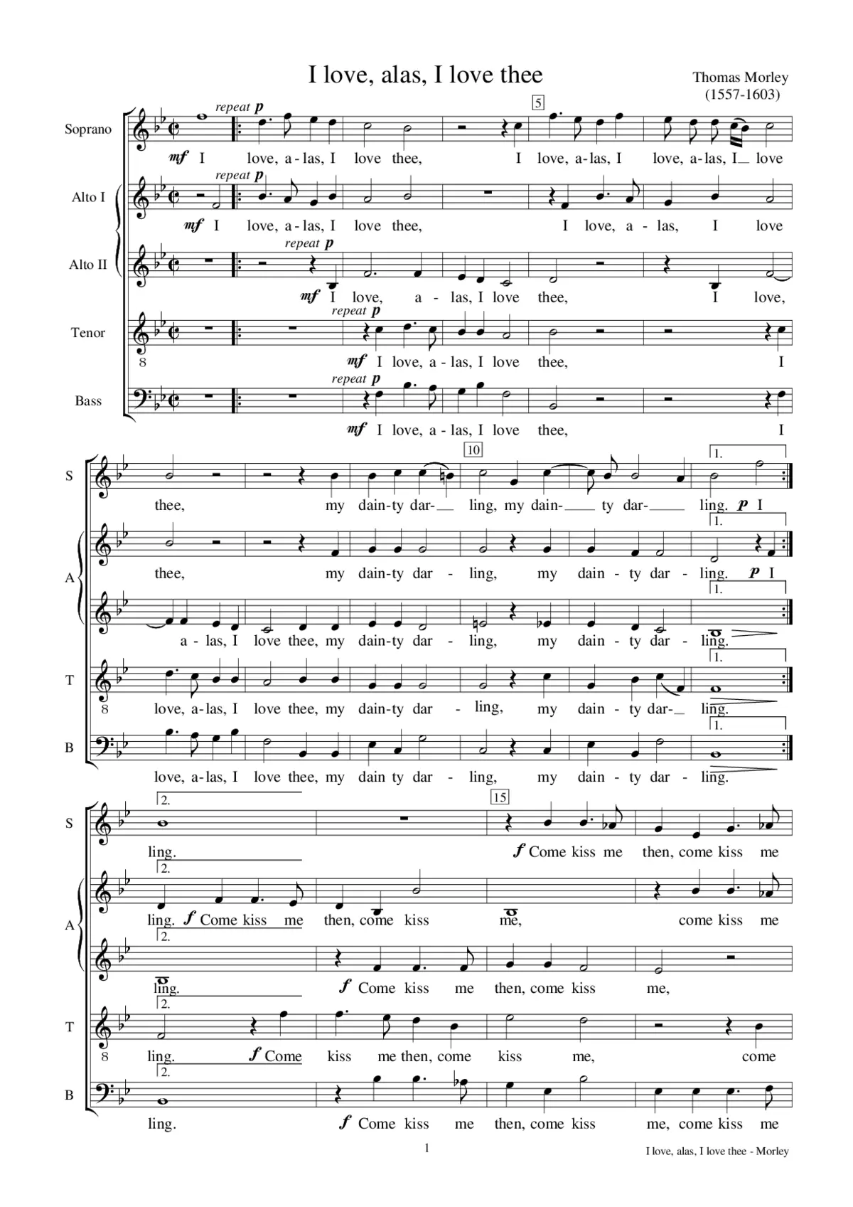 I love, alas, I love thee - Page 1