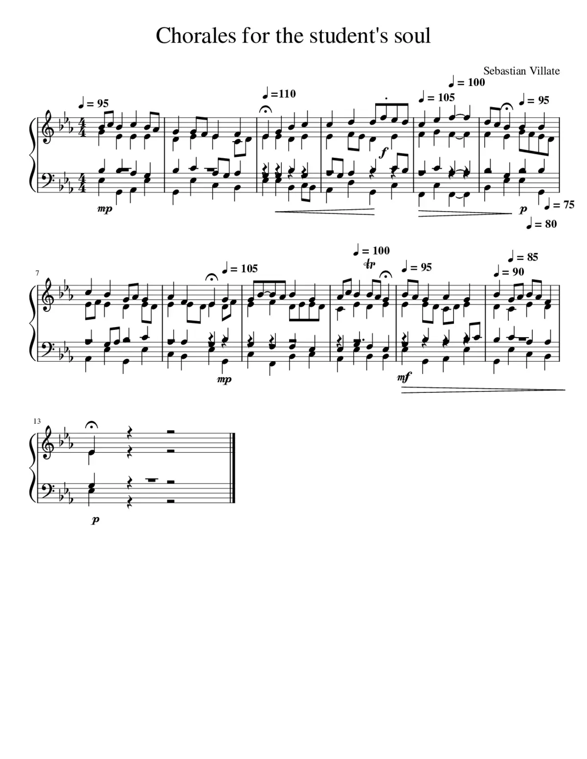 Chorales for the student's soul - Page 1