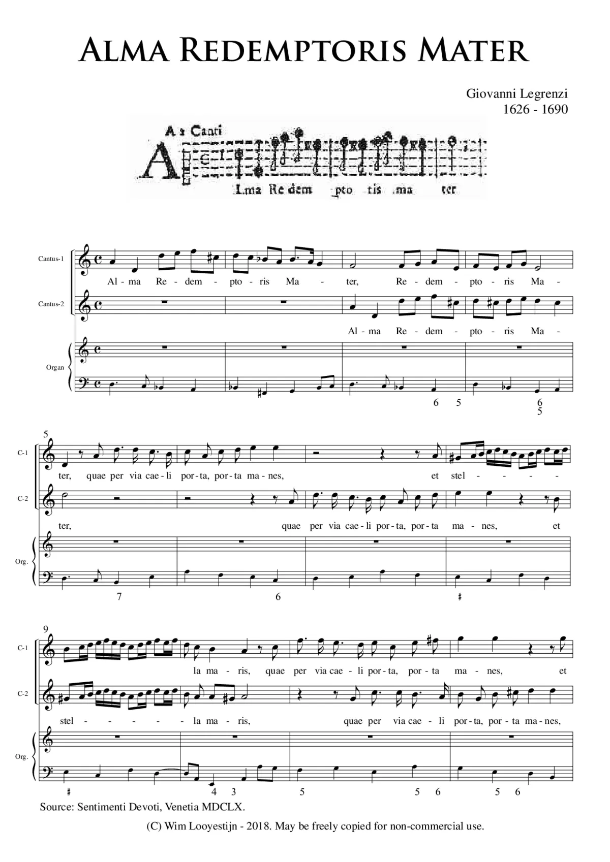 Alma Redemptoris Mater - Page 1