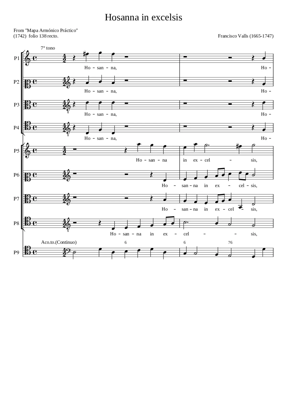 Hosanna in excelsis - Page 1