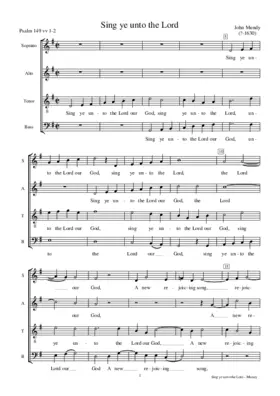 Sing ye unto the Lord our God