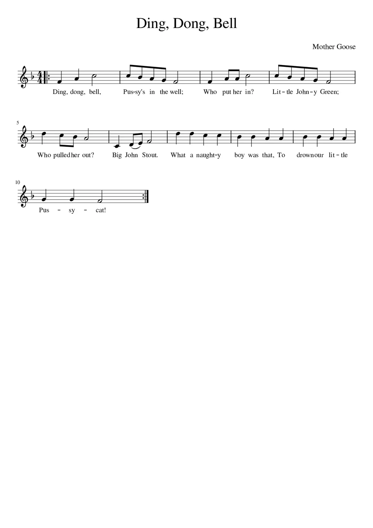 Ding Dong Bell - Page 1