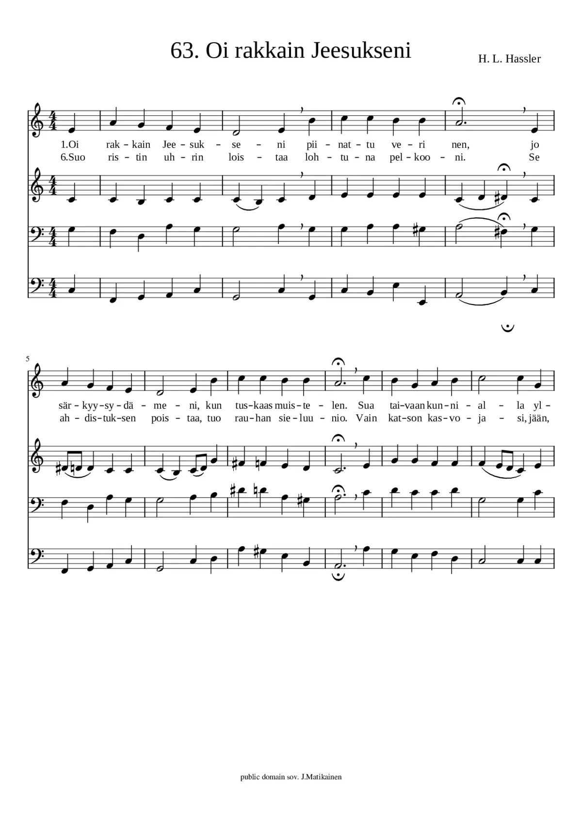 63. Oi rakkain Jeesukseni - Page 1