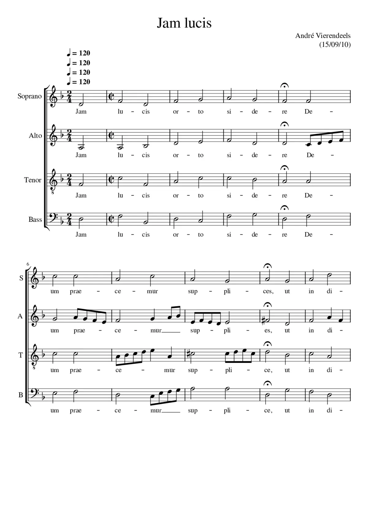 Jam lucis orto sidere I - Page 1