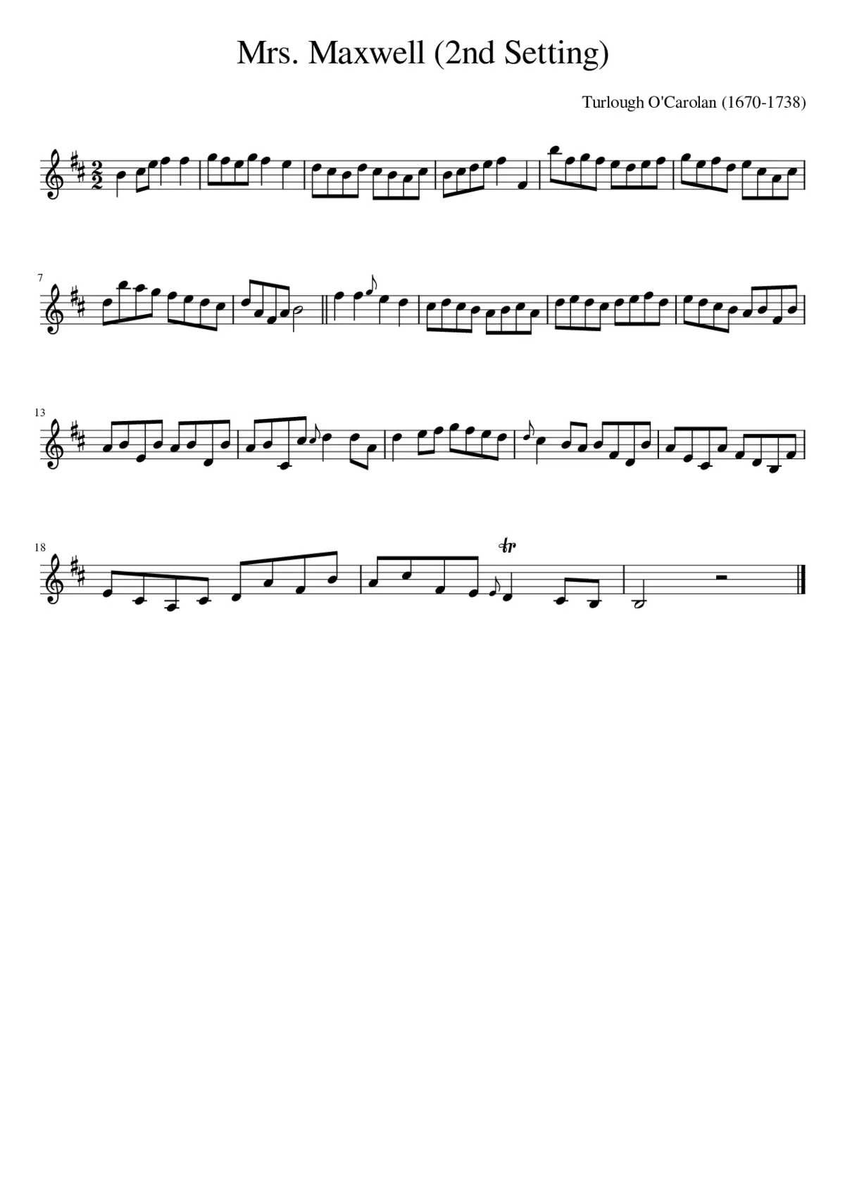 Mrs. Maxwell (2nd Setting) - Page 1