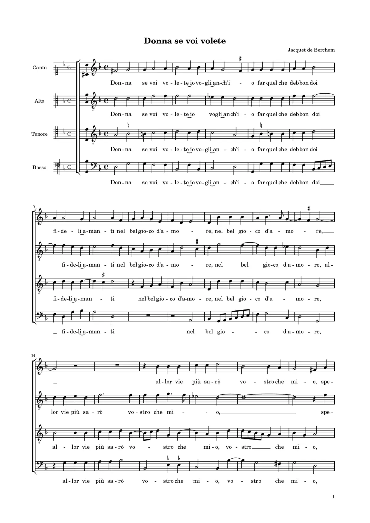 Donna se voi volete - Page 1