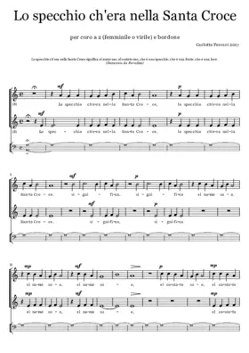 Lo specchio ch'era nella Santa Croce