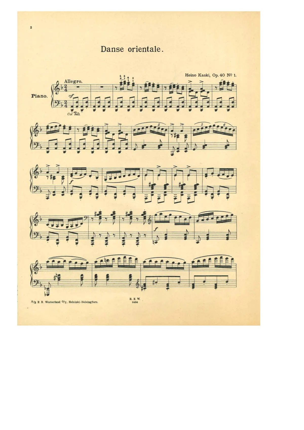 2 Piano Pieces - Page 1