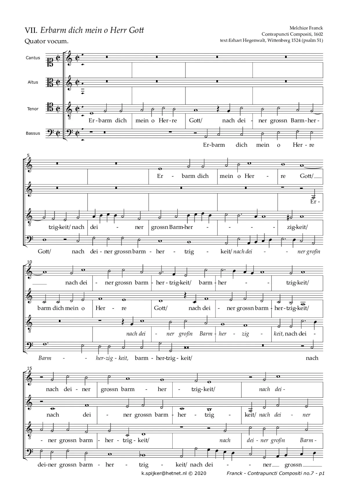 Erbarm dich mein, o Herre Gott - Page 1
