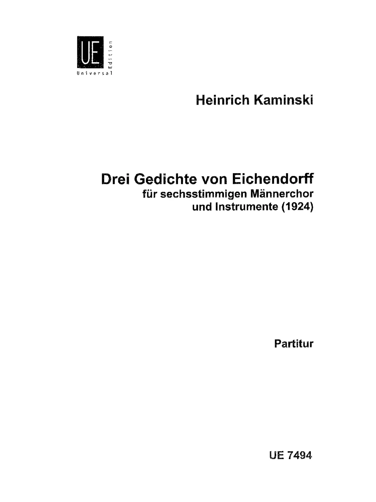 3 Gedichte von Eichendorff - Page 1