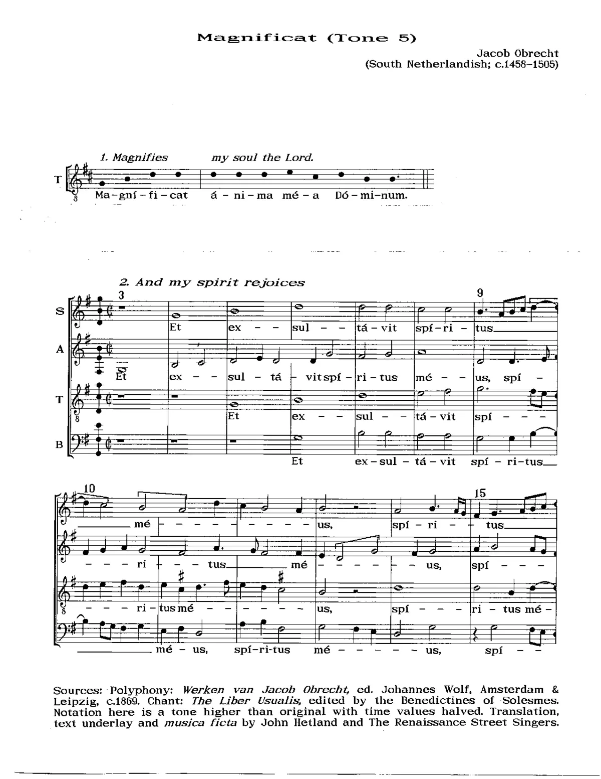 Magnificat - Page 1
