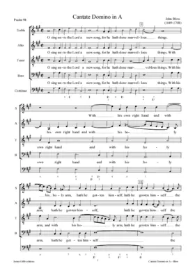 Cantate Domino in A