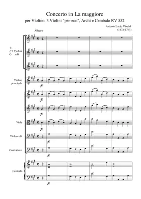 Violin Concerto in A major