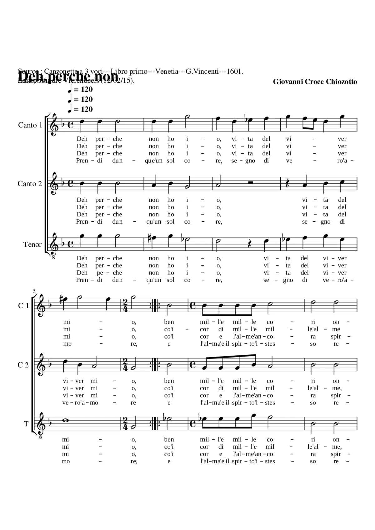 Deh perche non ho io - Page 1