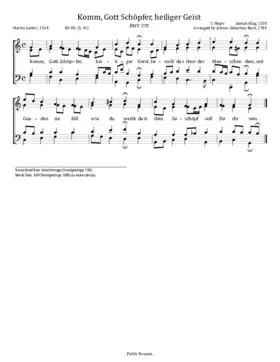 Komm, Gott Schöpfer, BWV 370