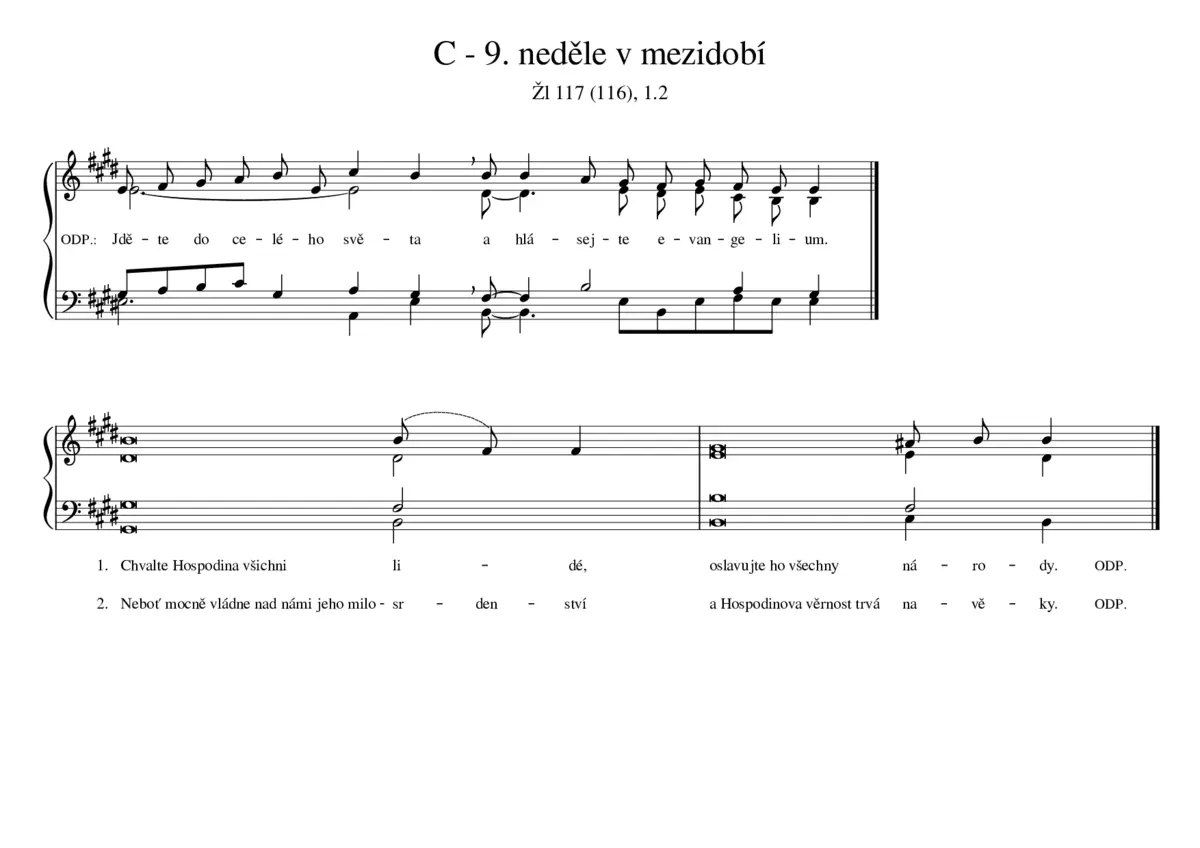 C - 9. neděle v mezidobí - Page 1