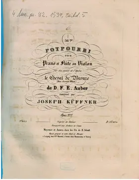 Potpourri for Flute or Violin and Piano No.38
