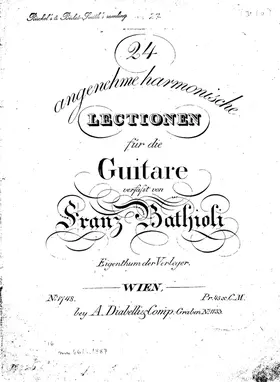 24 angenehme harmonische Lectionen für die Guitare
