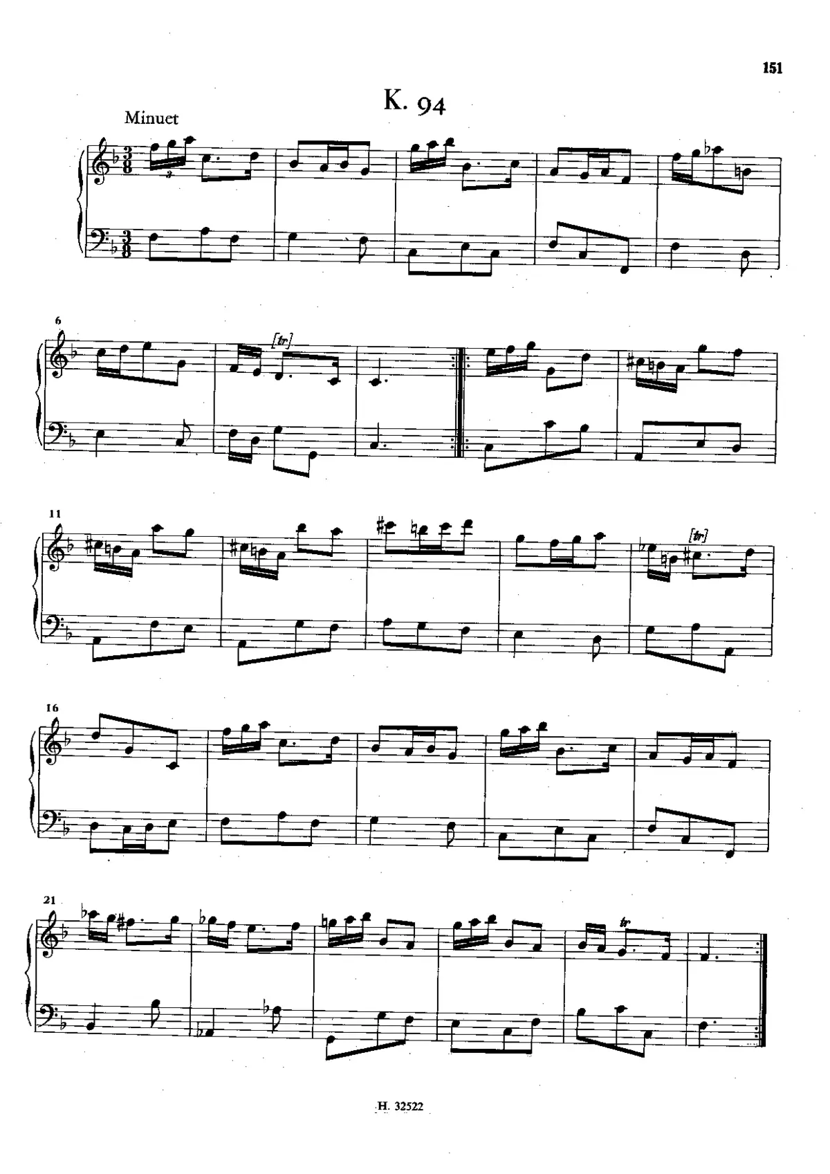 Keyboard Sonata in F major - Page 1