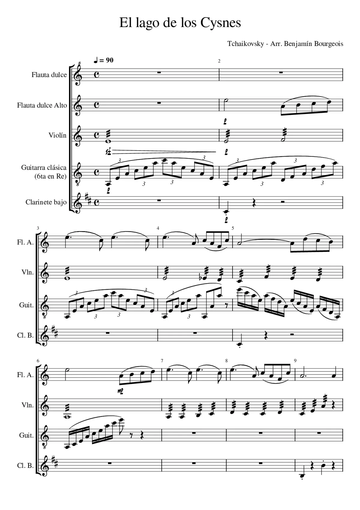 Swan Lake (ballet) Op.20 - Page 1