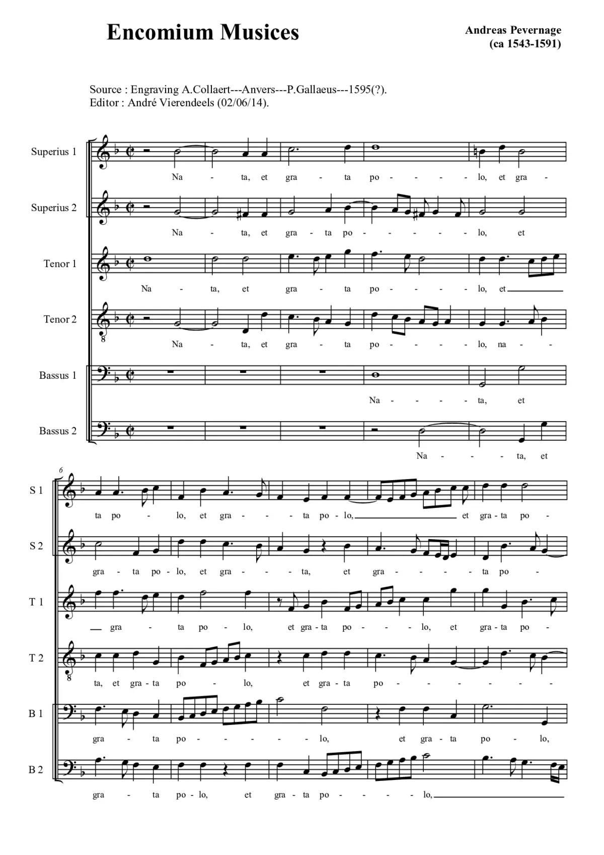 Encomium musices - Page 1