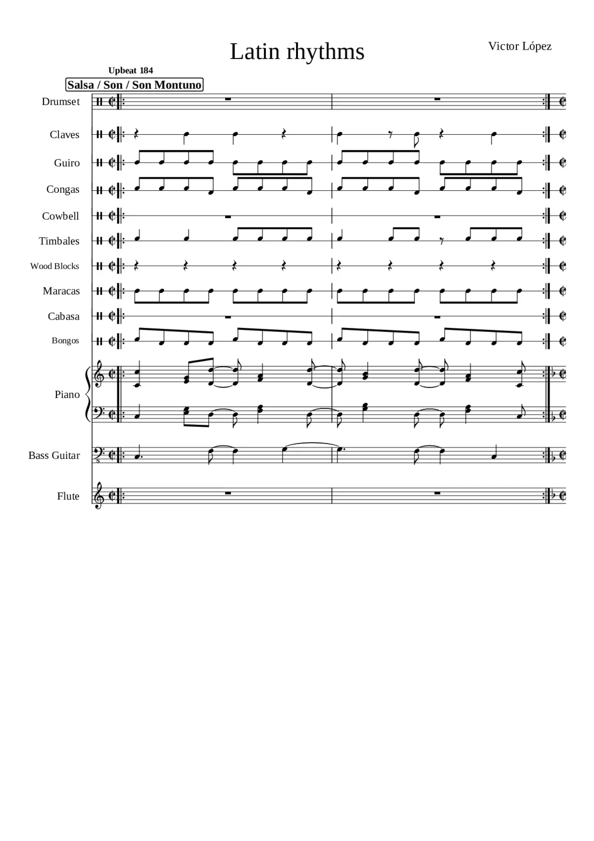 Latin Rhythms - Page 1