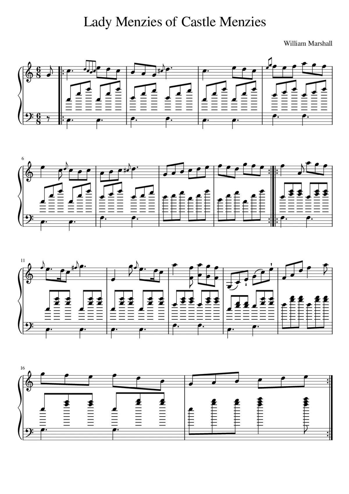 Lady Menzies of Castle Menzies - Page 1