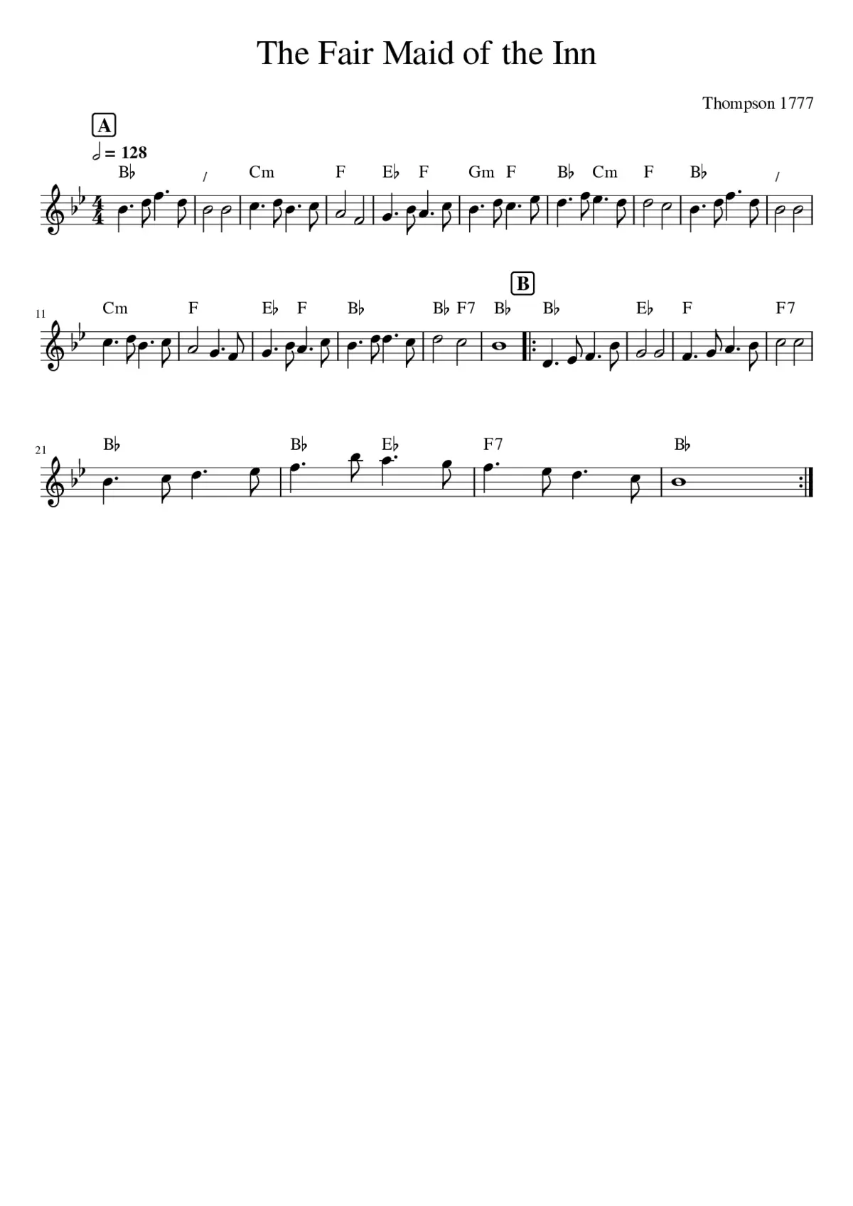 The Fair Maid of the Inn - Page 1