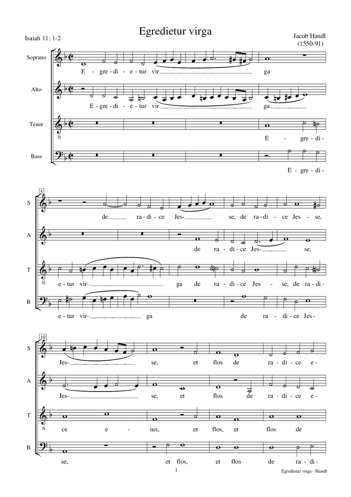 Egredietur virga - Page 1