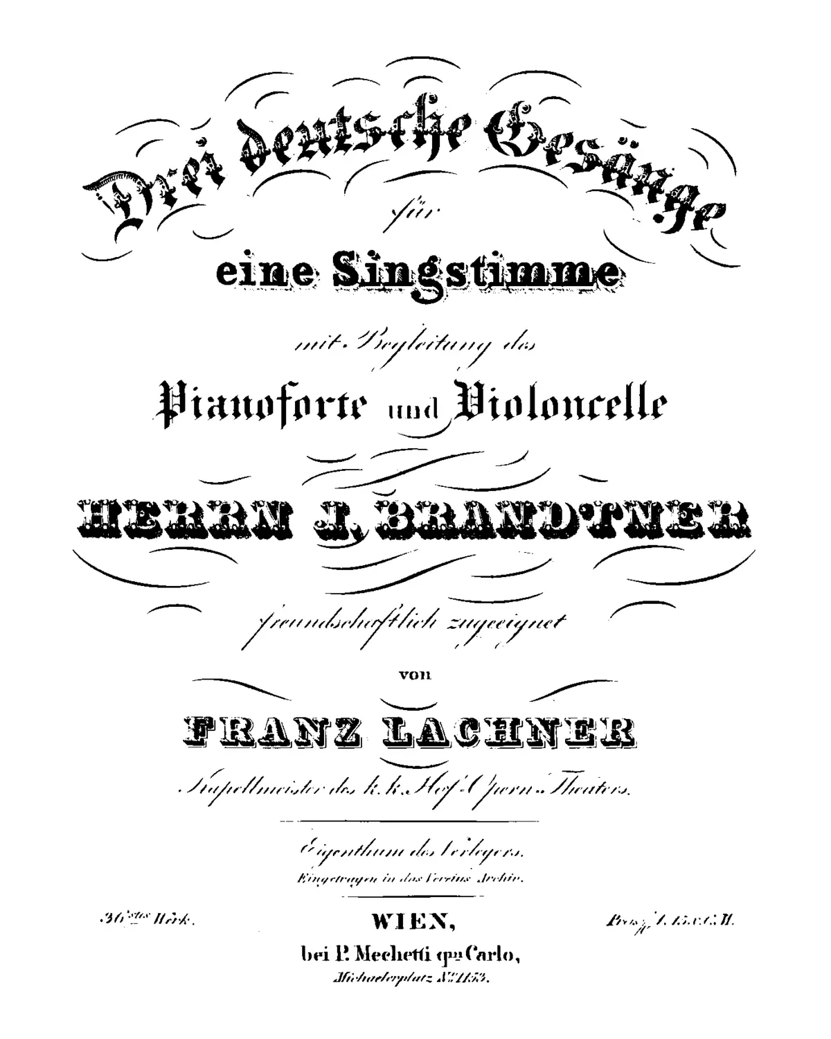 3 Deutsche Gesänge, Op.36 - Page 1